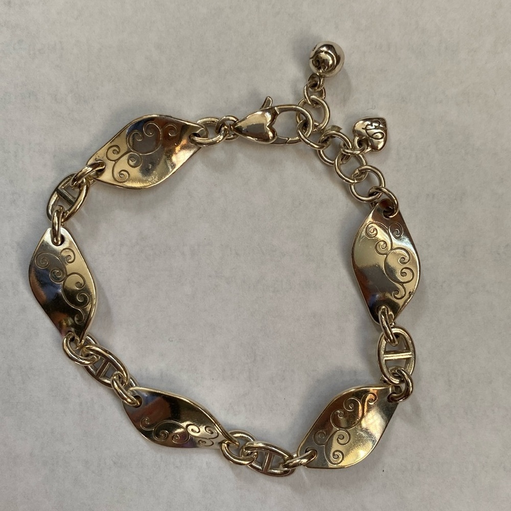Brighton Twirl Swirl‎ vintage scrolled silver bracelet